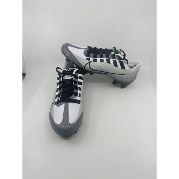 Nike Vapor Edge Speed 360 Football Cleats Black Grey Mens Size 8.5 DQ5110-100 - Picture 1 of 5